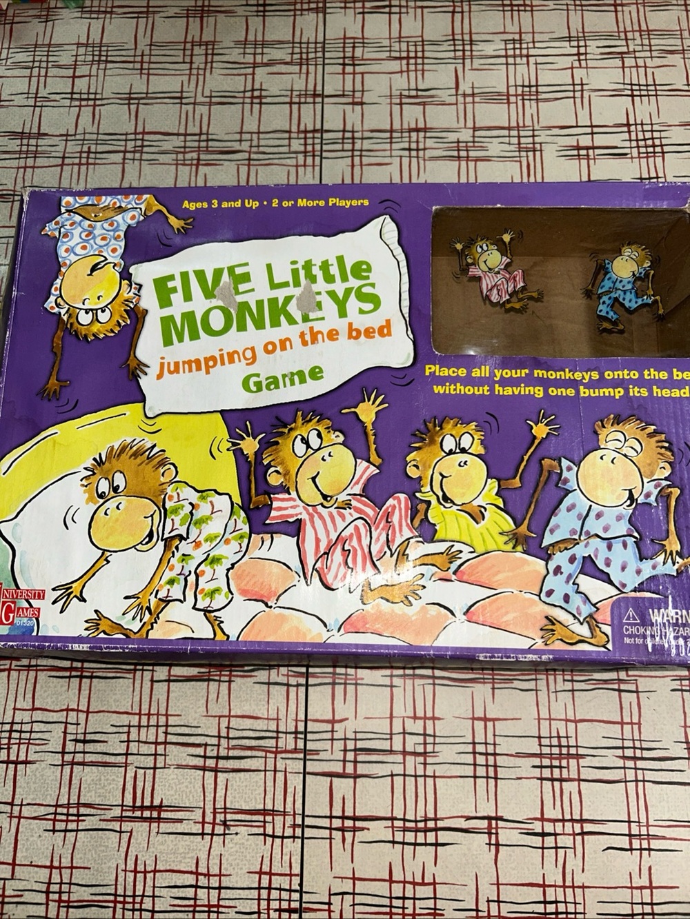 Five Little Monkeys Jumping On The Bed Board Game By University Games